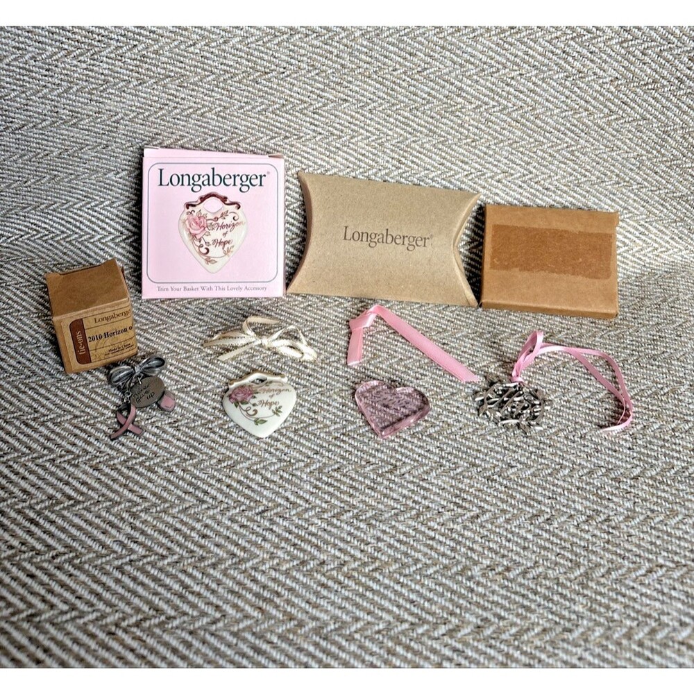 1997, 1999, 2009 & 2010‎ Longaberger Baskets Horizon of Hope Tie-On Pin